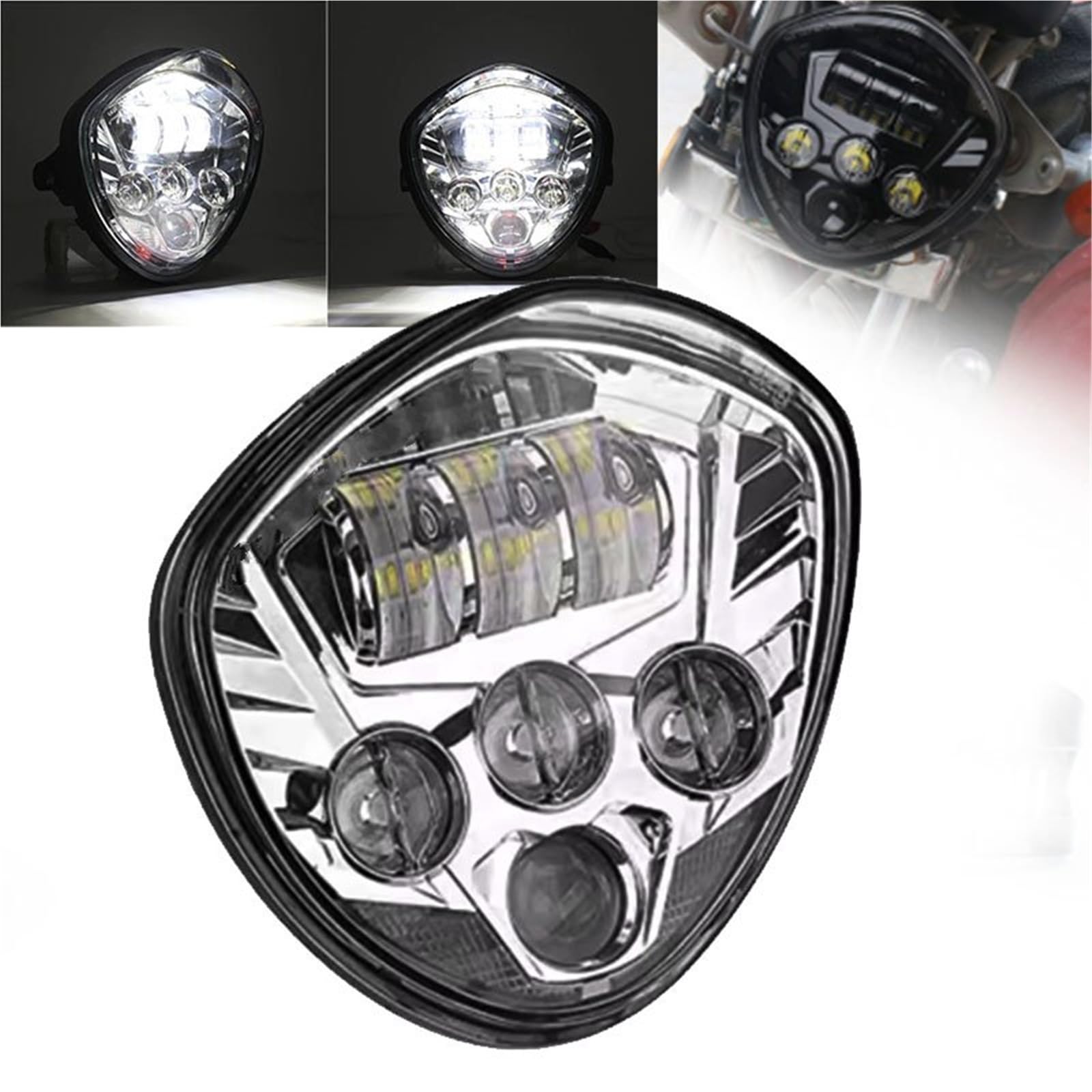 Faro Moto Faro Alto/basso Per Moto LED 60 W Per Victory Per Cross Per Country Per Vegas 2012-2016