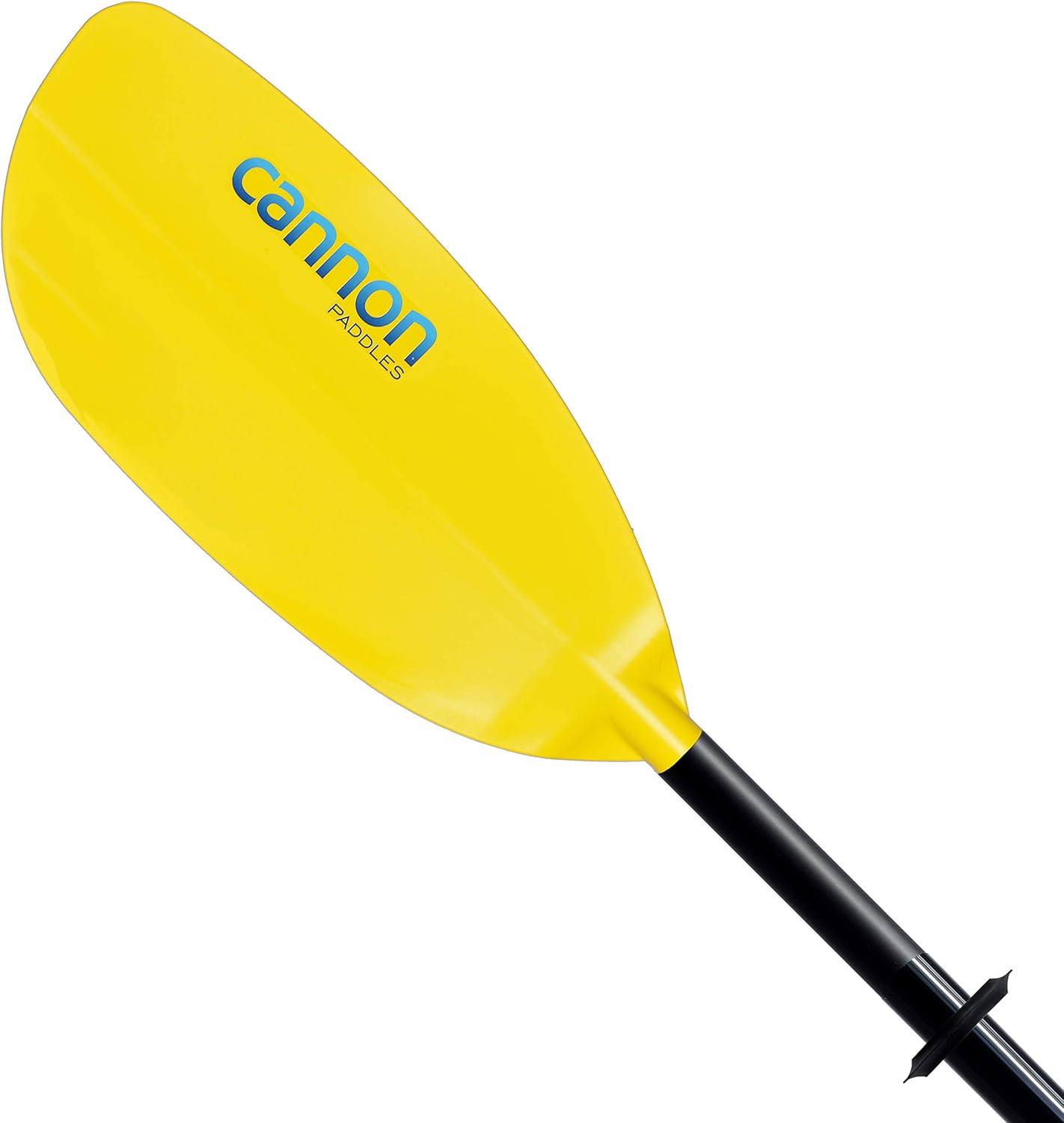 Cannon Paddles Wave Aluminum Kayak Paddle with Joint Ferrule and Yellow Fiberglass Reinforced Polymer Blades (2-Piece)