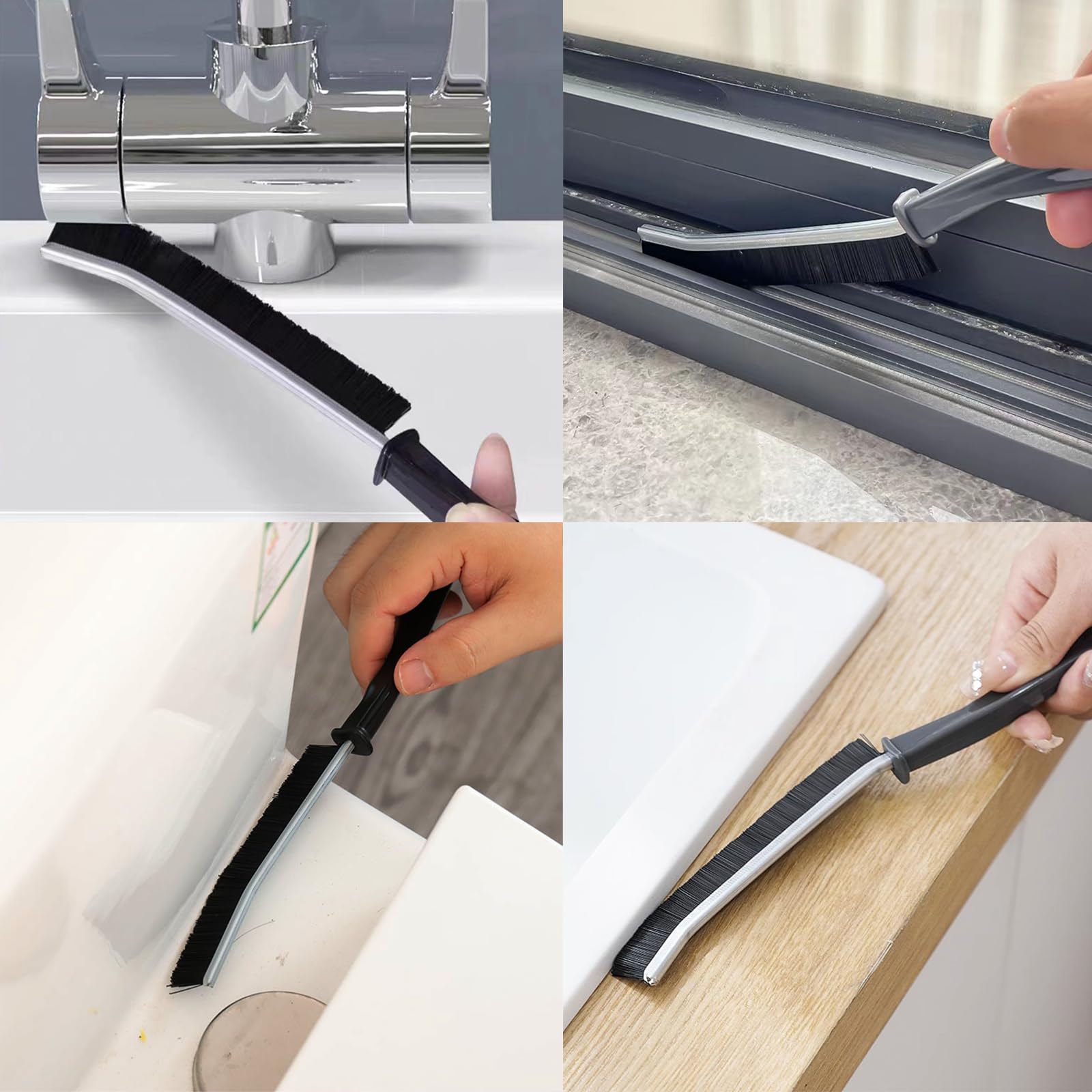 5 Brosses De Nettoyage Pour Interstices - Poils Durs - Salle De Bain, Carrelage, Robinet - Nettoyage Pro Maison
