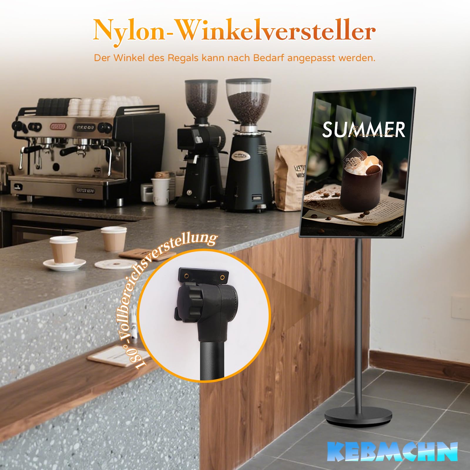 A2 Aufsteller| Plakatständer | Informationsständer |Schwerlast Präsentationsständer Menü Ständer Kundenstopper Werbeständer Schildhalter Flipchart Ständer(Schwarz）