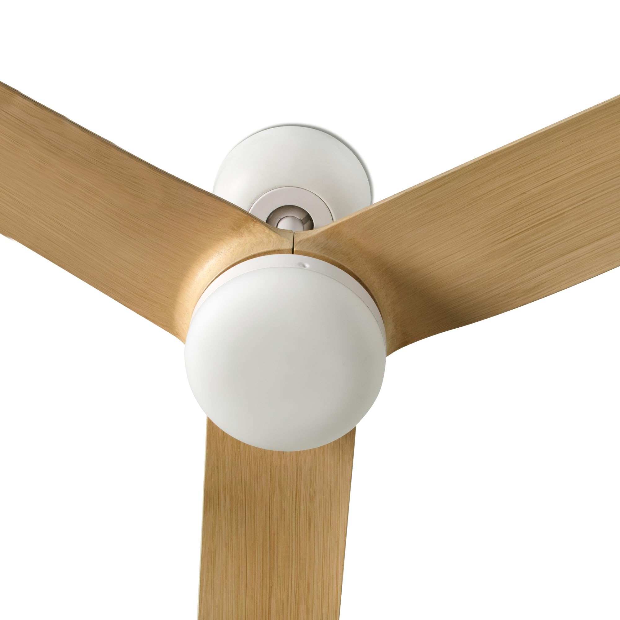 FARO BARCELONA 33816 - PUNT Ventilador de techo blanco/madera clara con motor DC