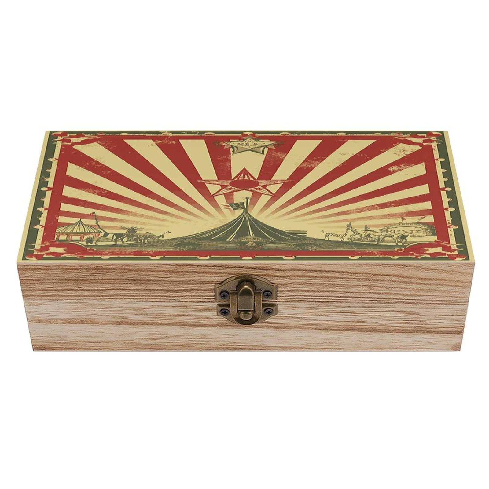 Coffre de rangement en bois vintage idée cadeau boîte souvenirs