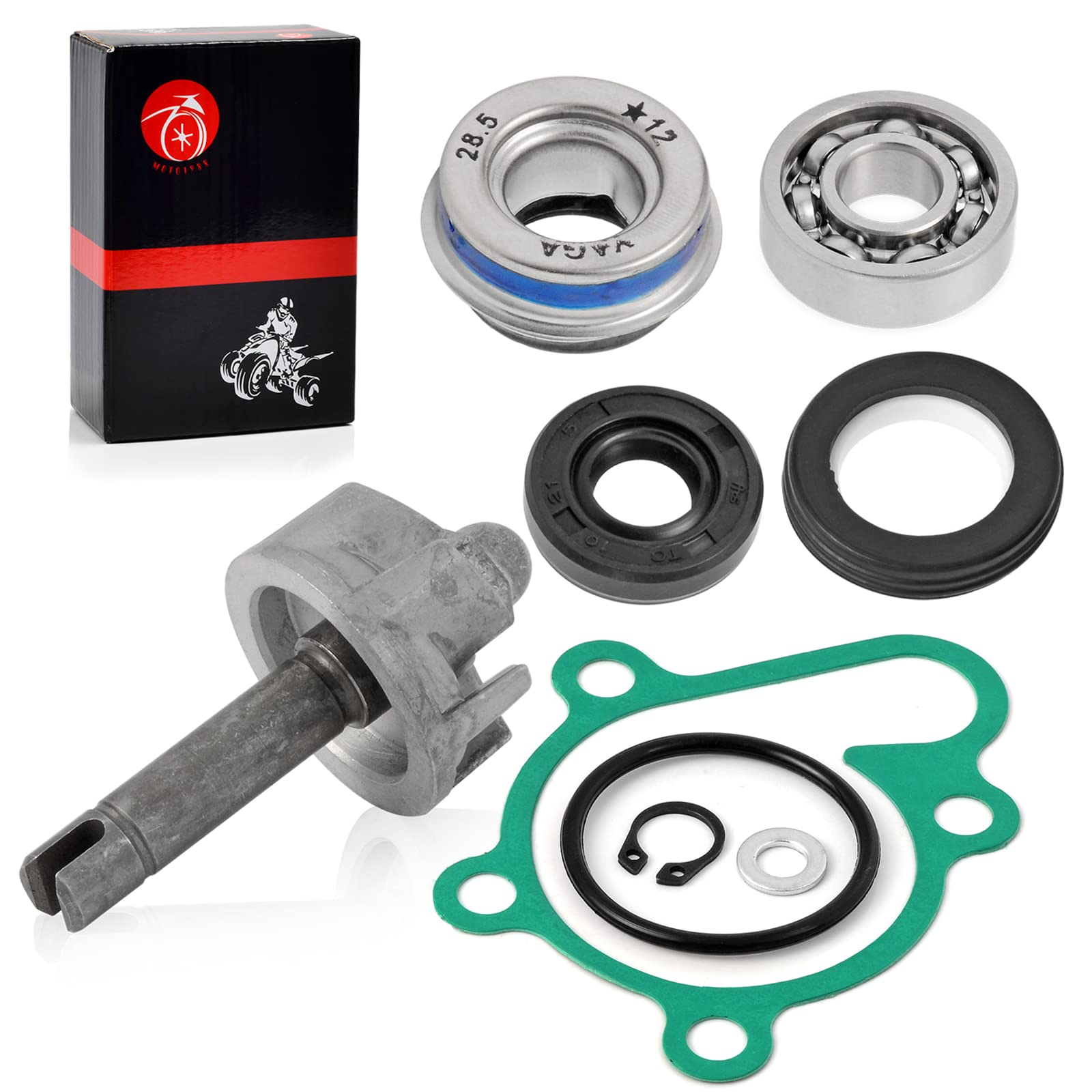 Kit de reparación de rodamientos de juntas de impulsor de bomba de agua para Yamaha 400 450 GRIZZLY Kodiak Wolverine Rhino 5CG-12450-00-00 11H-12438-10-00