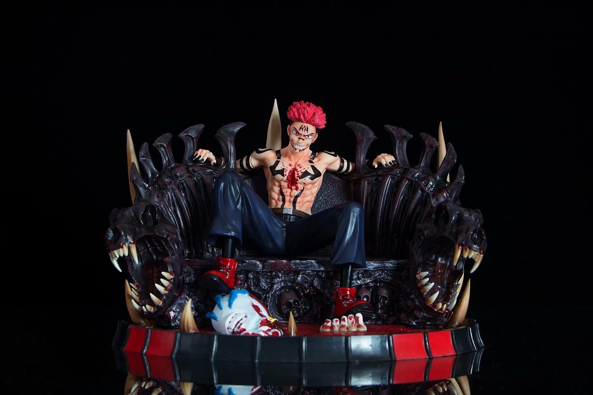 Buy Anime Figure 28cm Jujutsu Kaisen GK Ryomen Sukuna Sitting Posture