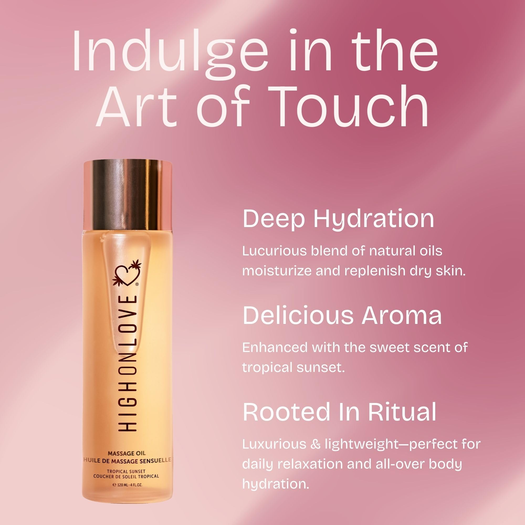 HighOnLove - Sensual Massage Oil Tropical Sunset