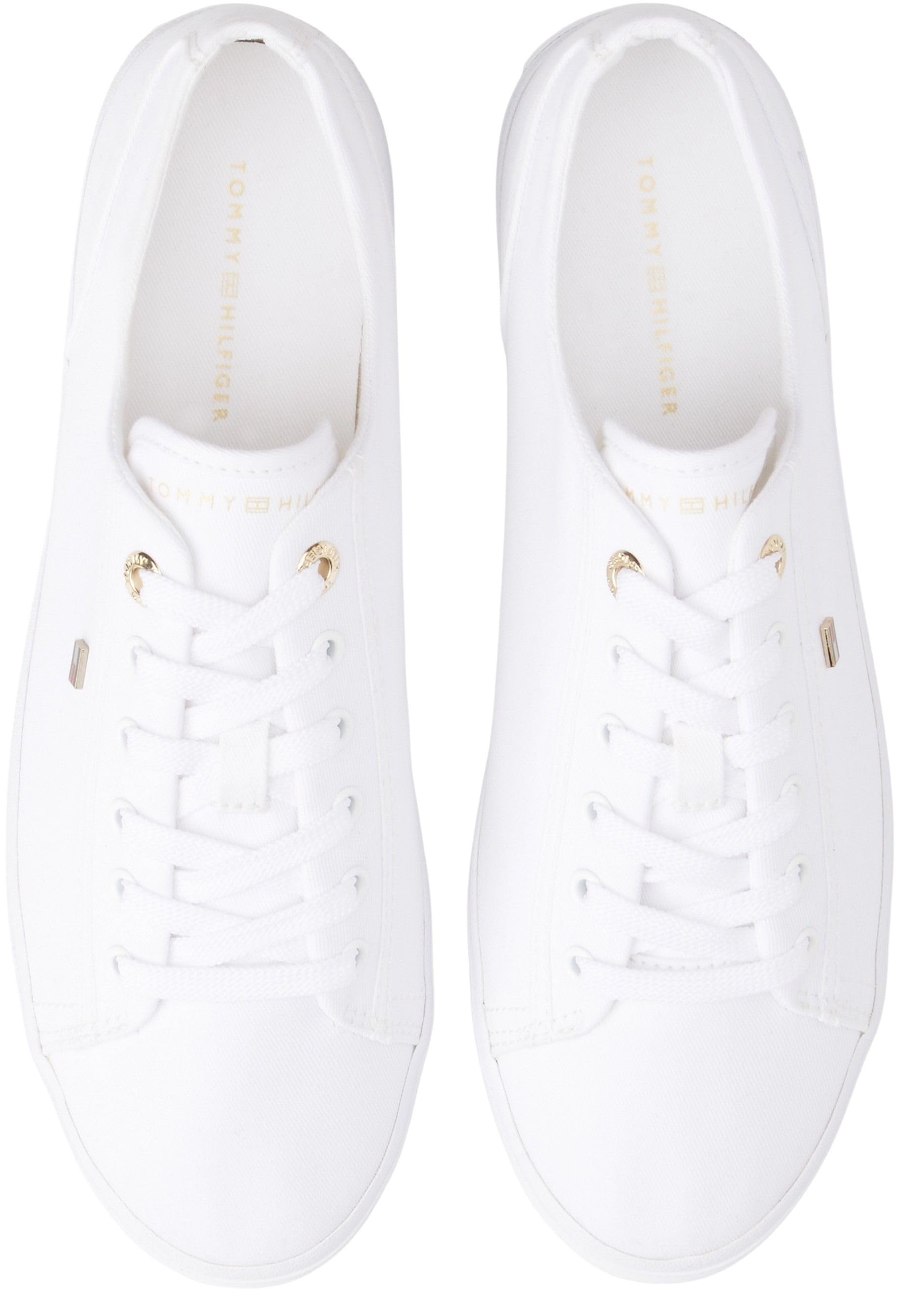 Tommy Hilfiger TH Foxing Sneaker Canvas Fw0fw09170, Parte Superior Baja Mujer