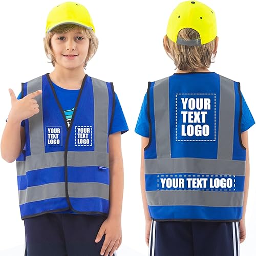 Miniatura 9 de AYKRM Chaleco de alta visibilidad para niños chaleco de seguridad reflectante de alta visibilidad