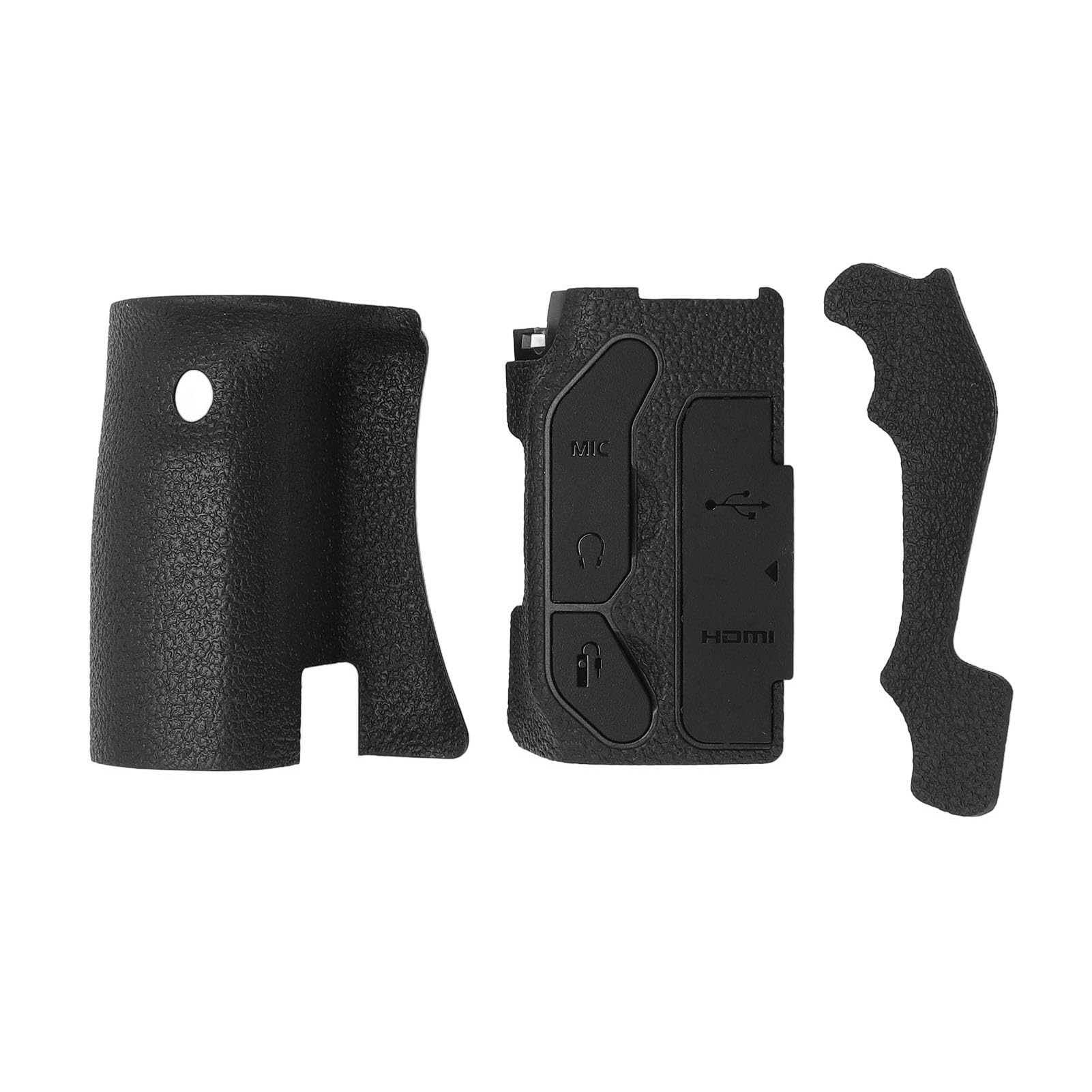 Yctze Cubierta para Cámara Cuerpo 90D - Juego de 3 Unidades de Cubierta para el Cuerpo de la Cámara Ajuste Preciso de Goma Cómodo para 90D - Protectora de Silicona para