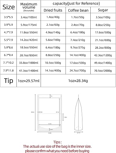 Miniatura 2 de FireKylin 100 bolsas resellables, bolsas de papel blanco de pie de 5.9 x 8.6 pulgadas con ventana mate, bolsas de almacenamiento de alimentos con