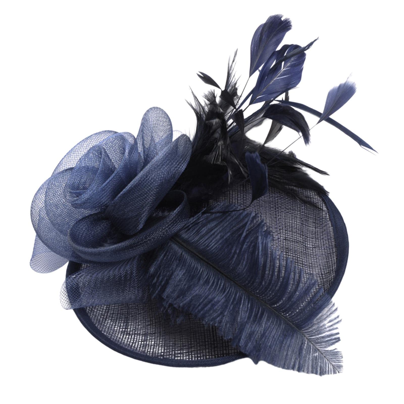 MYADDICTION Mesh Fascinator Hat Women Headdress Hair Clip Cocktail Tea Party Tiara Hat Navy Clothing Shoes & Accessories | Womens Accessories | Fascinators & Headpieces (B0BCPNC7NF) Amazon Price History, Amazon Price Tracker