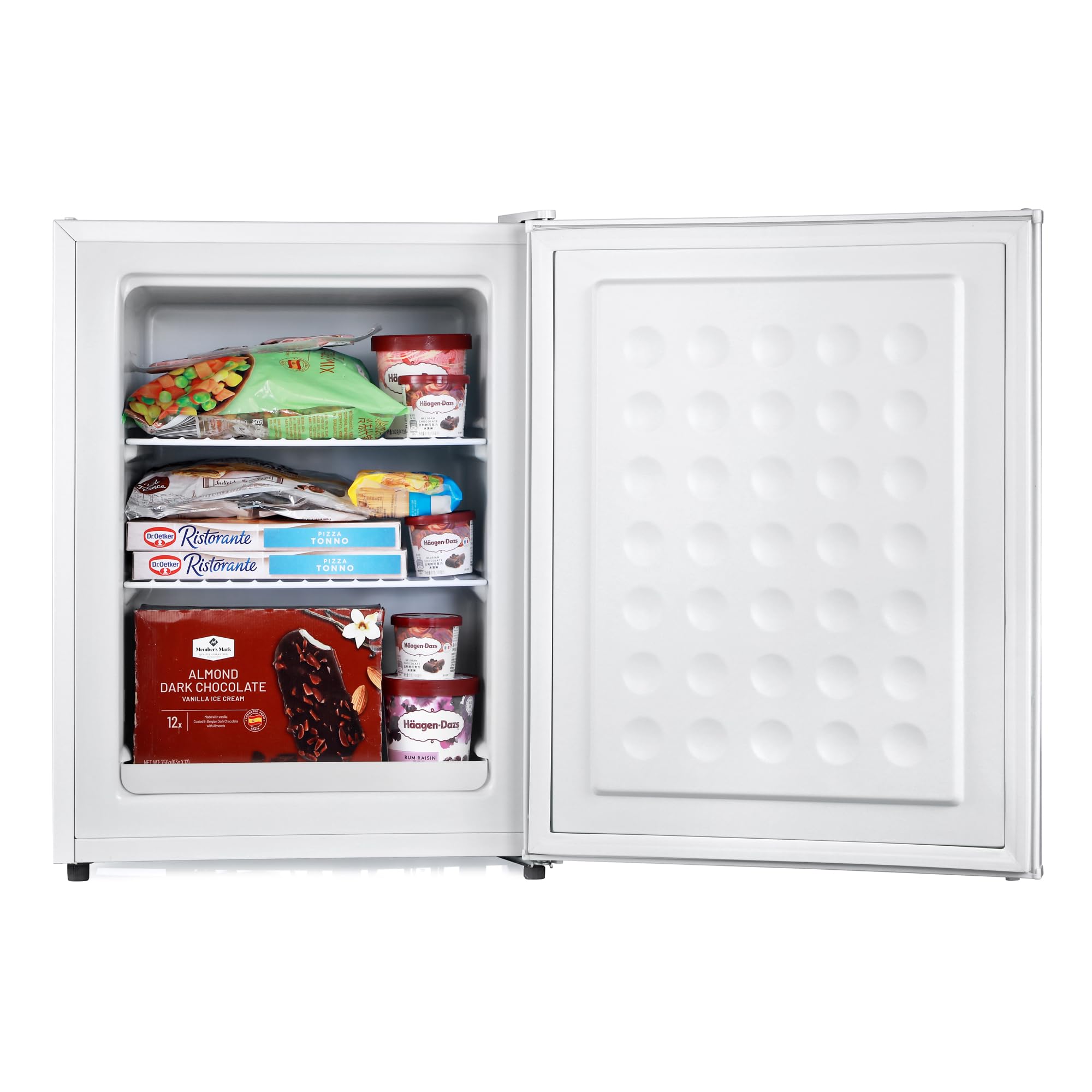 Subcold Eco60F Mini Freezer | 4-Star Table Top Unit | Energy-Efficient Appliance with Adjustable Thermostat & Reversible Door | Customisable Storage Removable Shelf (White) - 5