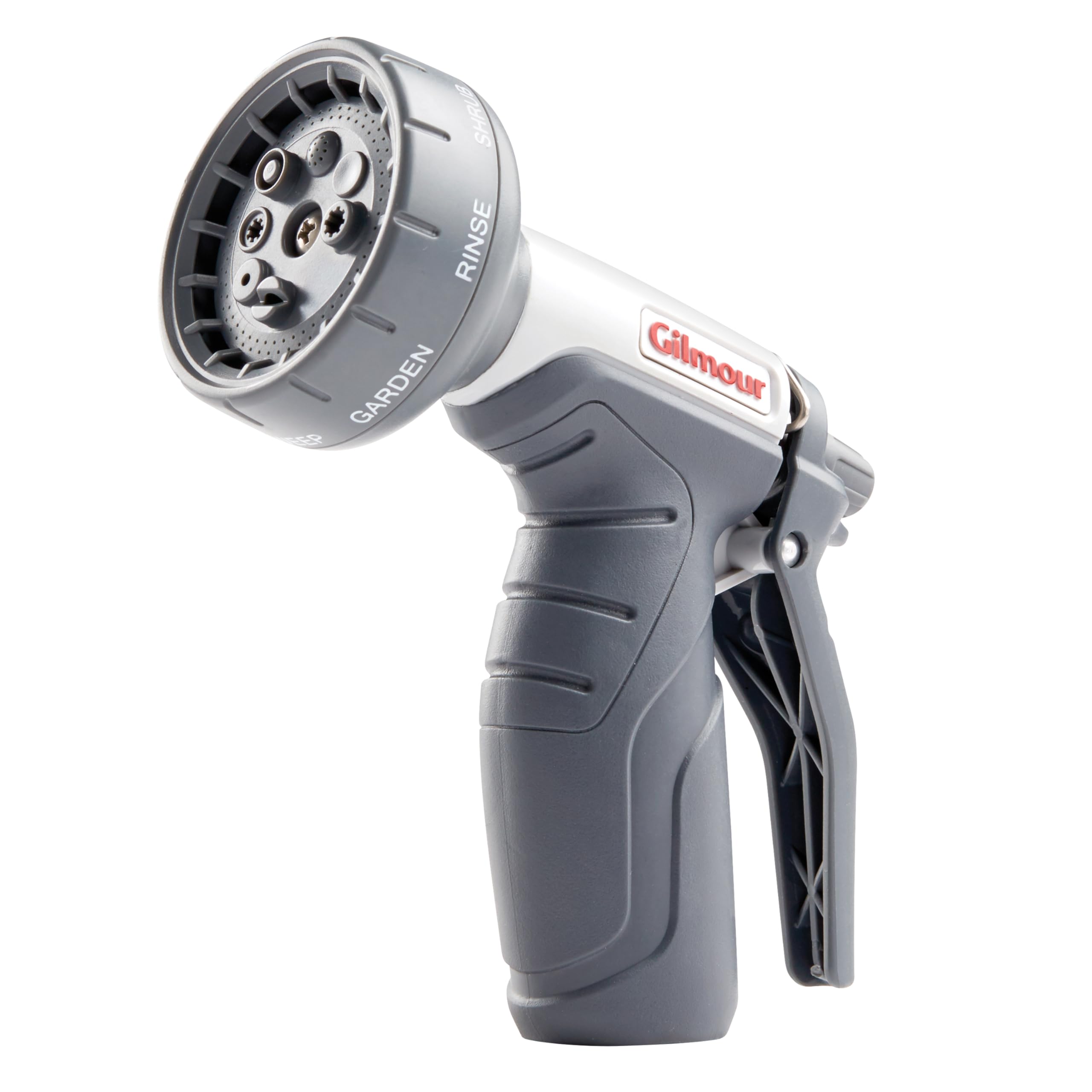 Gilmour Light Duty Garden Hose Nozzle with 8 Pre-Set Spray Patterns, Water Hose Nozzle for Watering Garden or Lawn