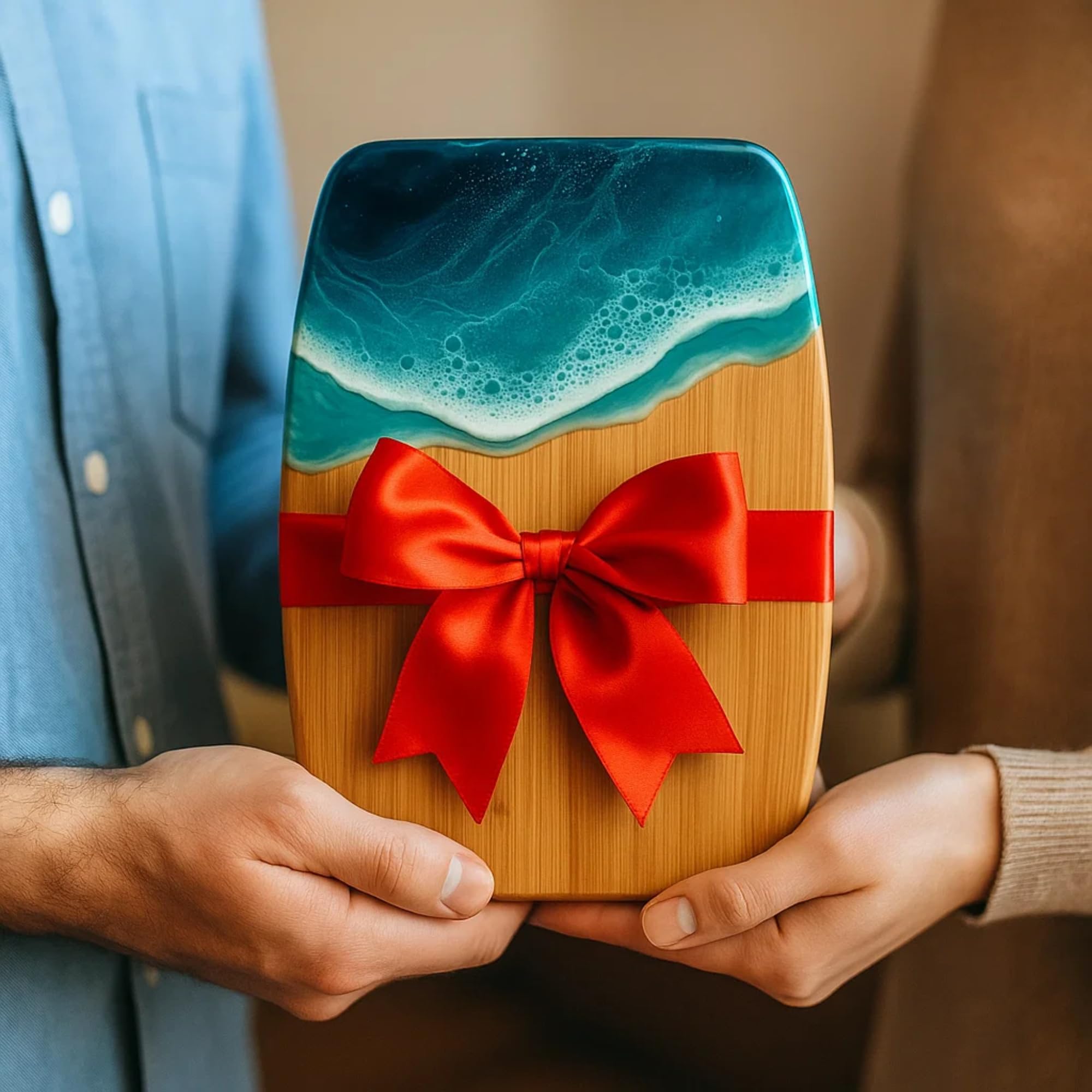 Juego de 12 tablas de cortar de bambú lisas de borde redondo de 12 x 9 pulgadas | Para fines de grabado personalizado (sin asa)