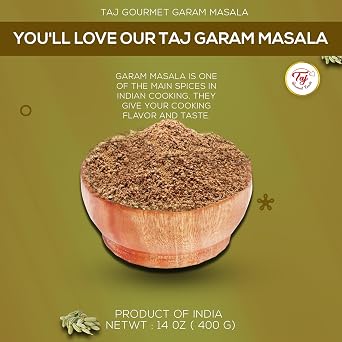 TAJ Garam Masala Powder, 14 Ounce - Unique Blend of Spices | Authentic Indian Spices