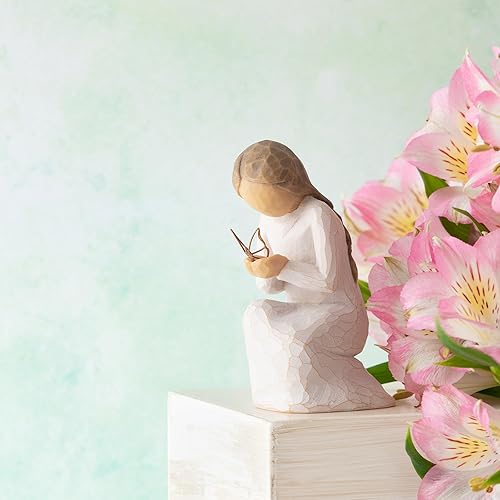 Miniatura 6 de Willow Tree Quiet Wonder - Figura más figura de ángel de la libertad más figura de Soar, juego de 3 piezas esculpido pintado a mano