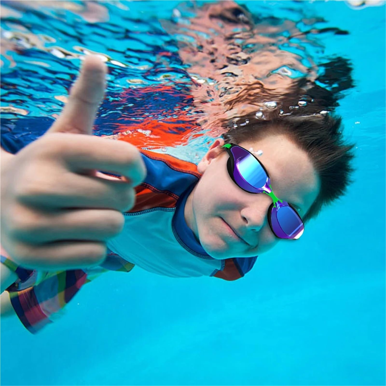 Occhialini da nuoto regolabili Swim Race Per Sport | Occhialini da nuoto con vista ampia, occhiali da sub, senza perdite, for nuotatori