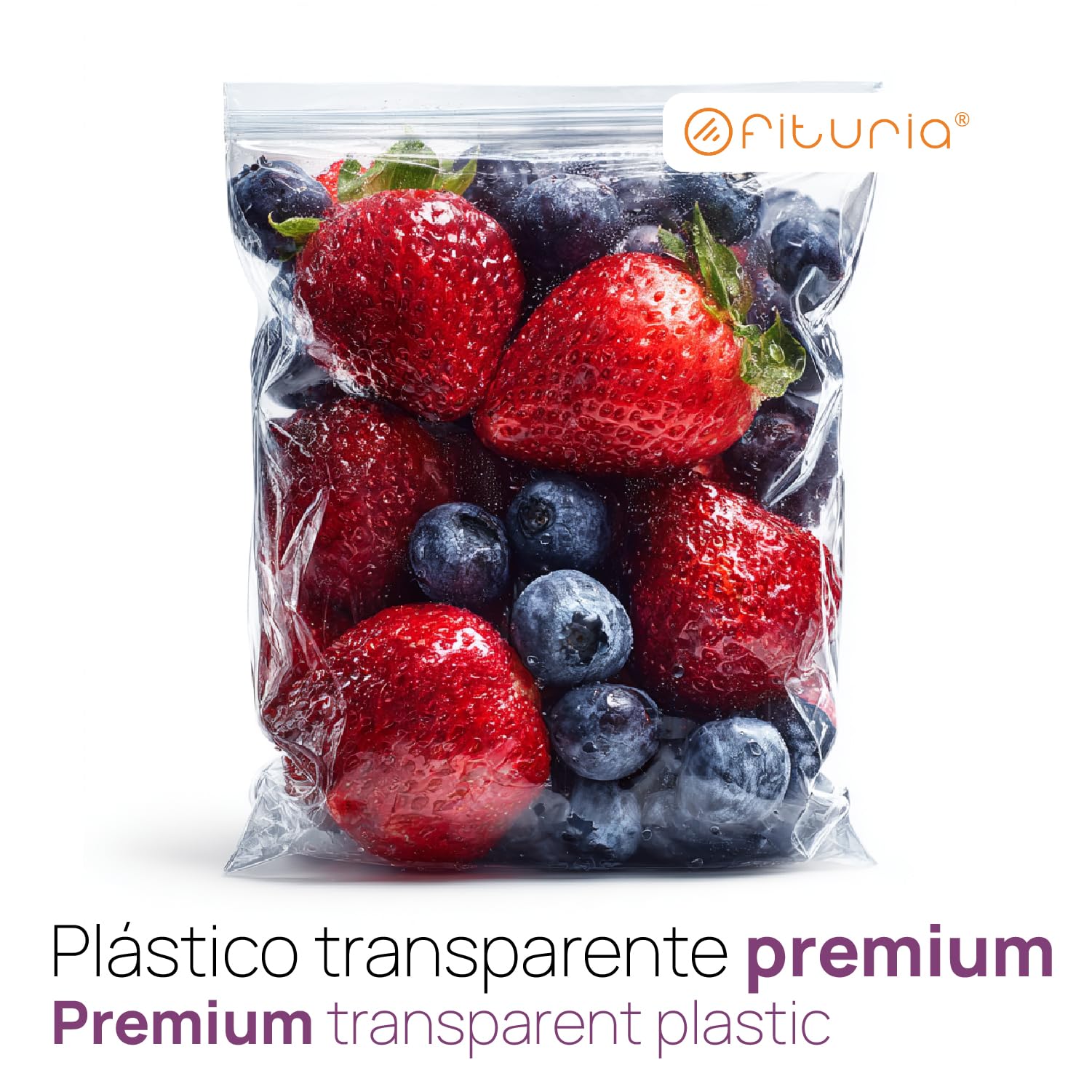 Bolsas ZIP Transparentes 200x300 mm con Cierre Hermético, Bolsas Zip para Alimentos, Snacks, Congelación y Organización de Cocina y Viaje – Ofituria (50 Bolsas)