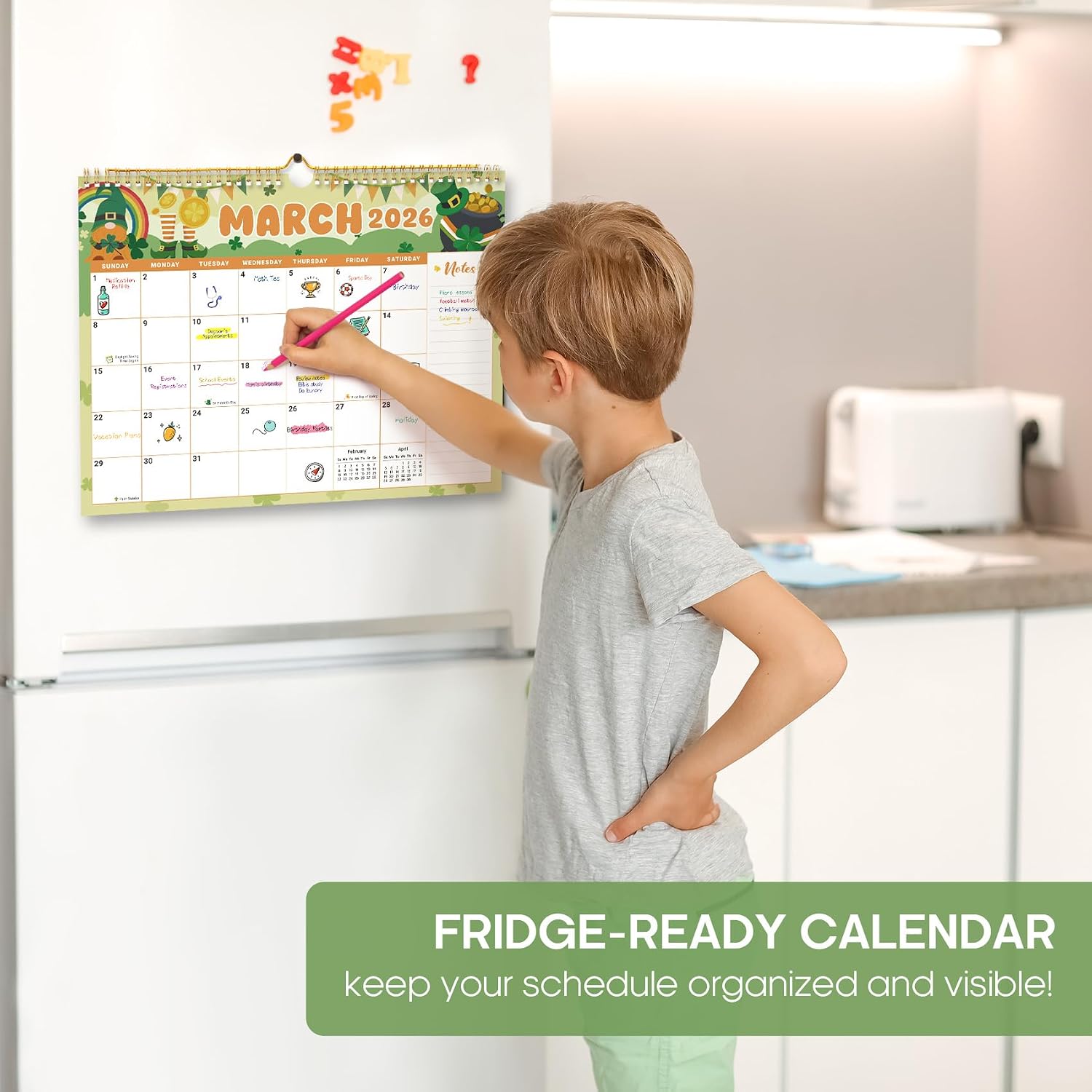 Taja Calendar 2026-2027, Oct 2025-Jun 2027, Wall Calendar, 14.7" x 11.5" image 5