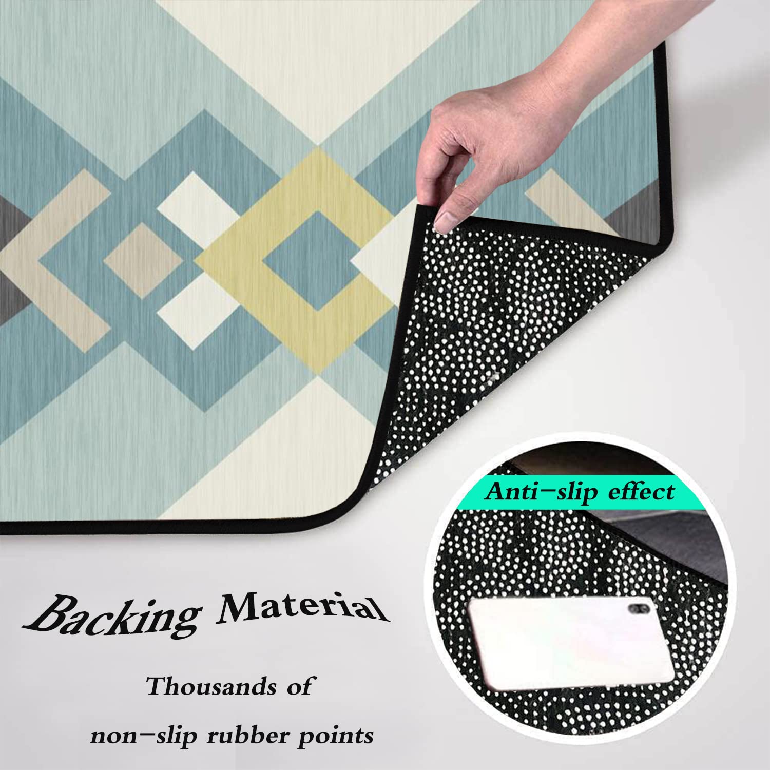 Générique Tapis de lit en Laine, qualité supérieure, Tapis à Poils Longs, Facile d'entretien, pour Chambre, Salle à Manger, Couloir - 40x500cm