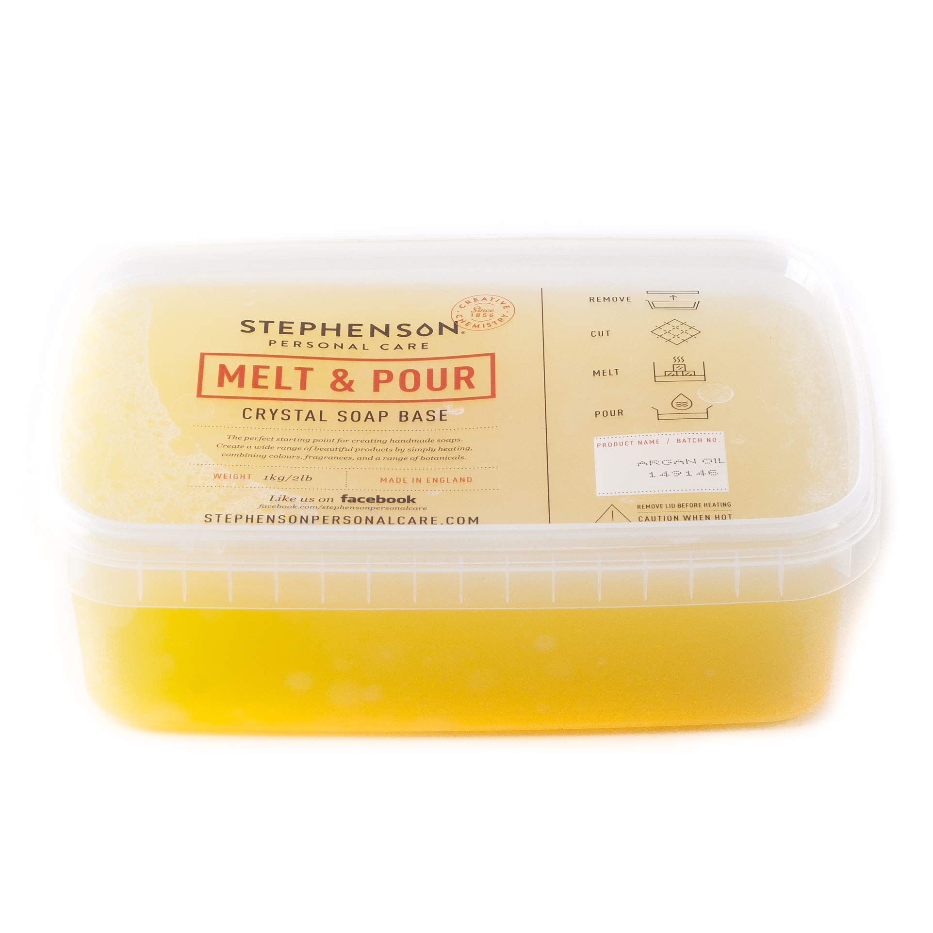 Stephenson Melt and Pour Soap Base - Argan Oil SLES & SLS Free - 1Kg