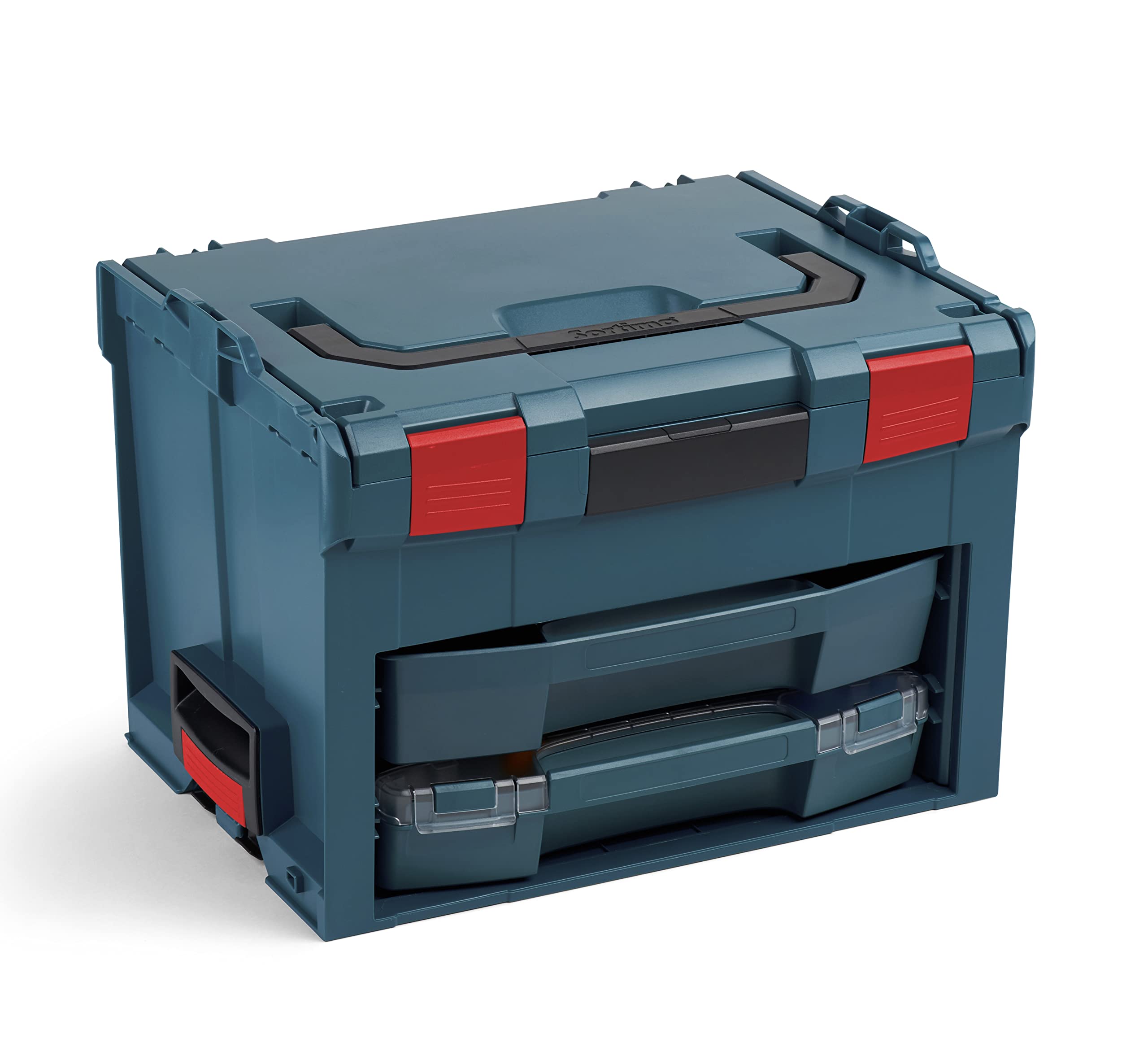 Bosch Sortimo LS-BOXX 306 - Caja de herramientas profesional azul sin logotipo, incluye i-BOXX 72 Empty & LS Drawer 72 Empty System Tool