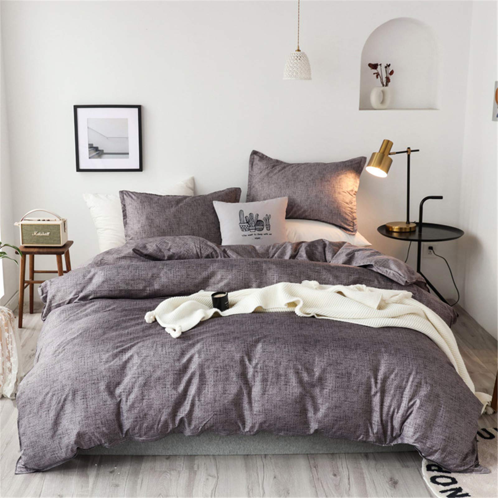Parure de lit avec housse de couette imprimé multicolore géométrique