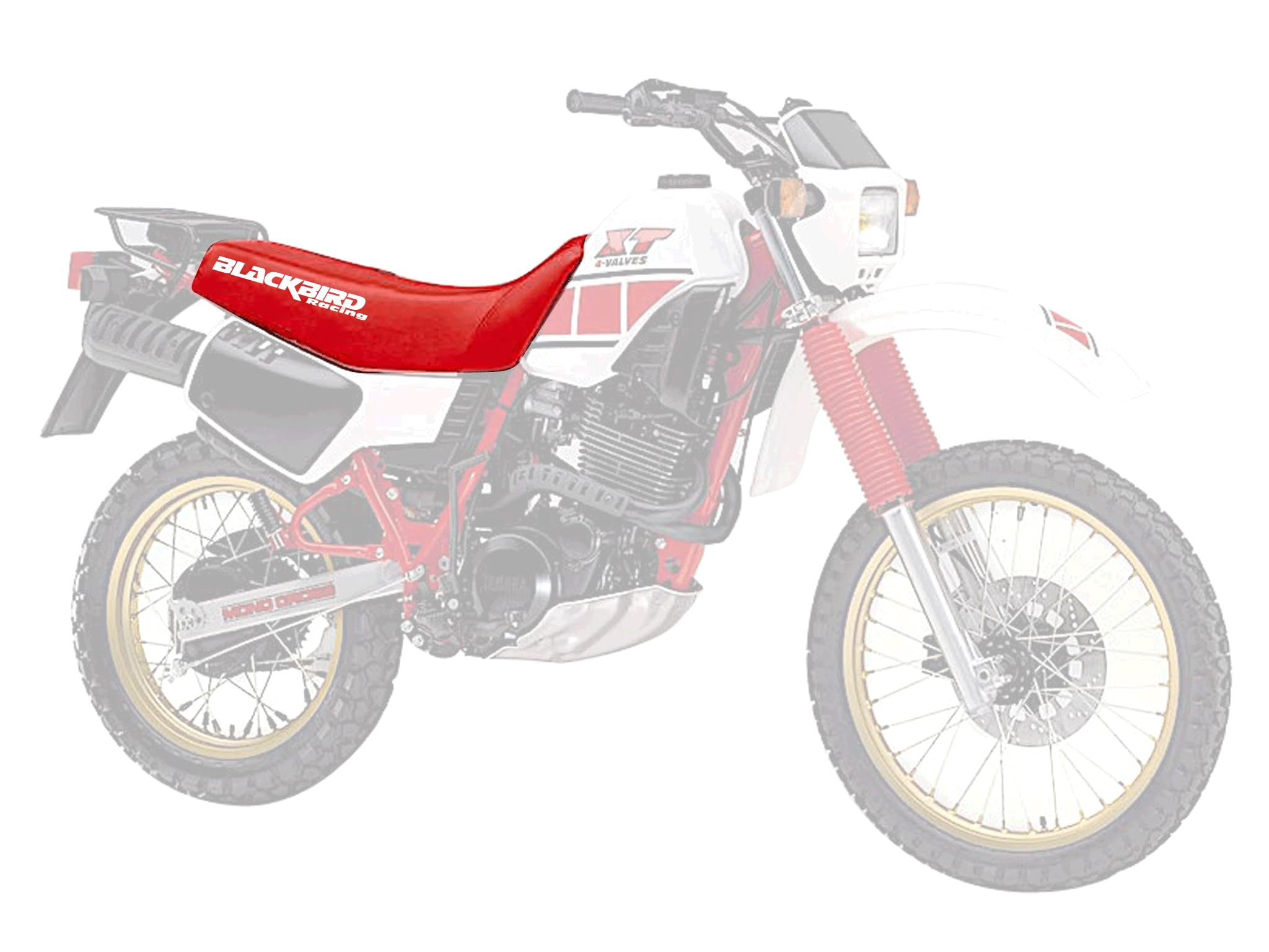 Blackbird Sattelbezug kompatibel mit Yamaha TT 600 1983-1992 XT 600 1984-1987 Tenere 1985-1990