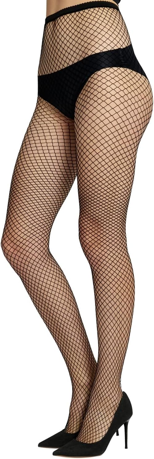 Fishnet Stockings Lace Patterned Tights High Waist Pantyhose Fishnets for Women