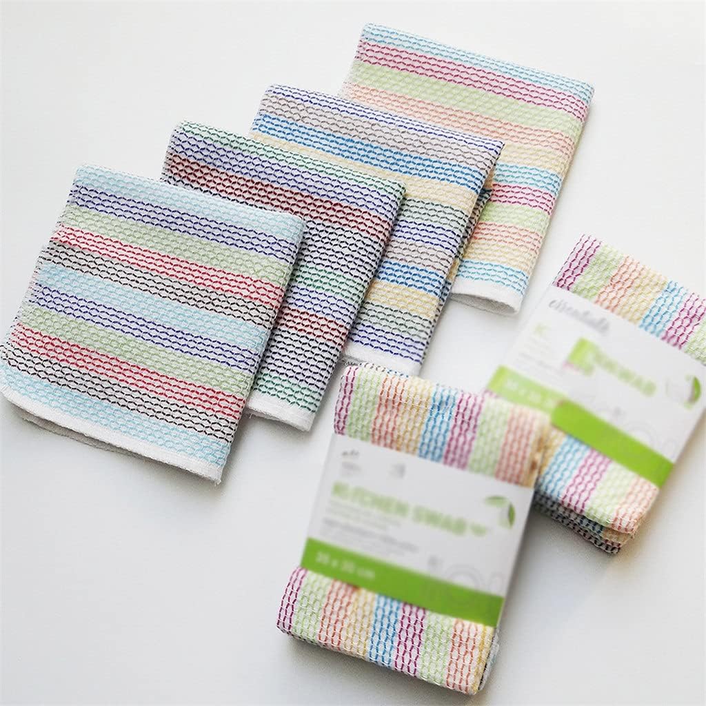 Kitchen Dishcloth Dish Cloth Hanging Absorbent Soft Cleaning Wiping Rags Home Kitchen Cleaning Cloths 4pcs