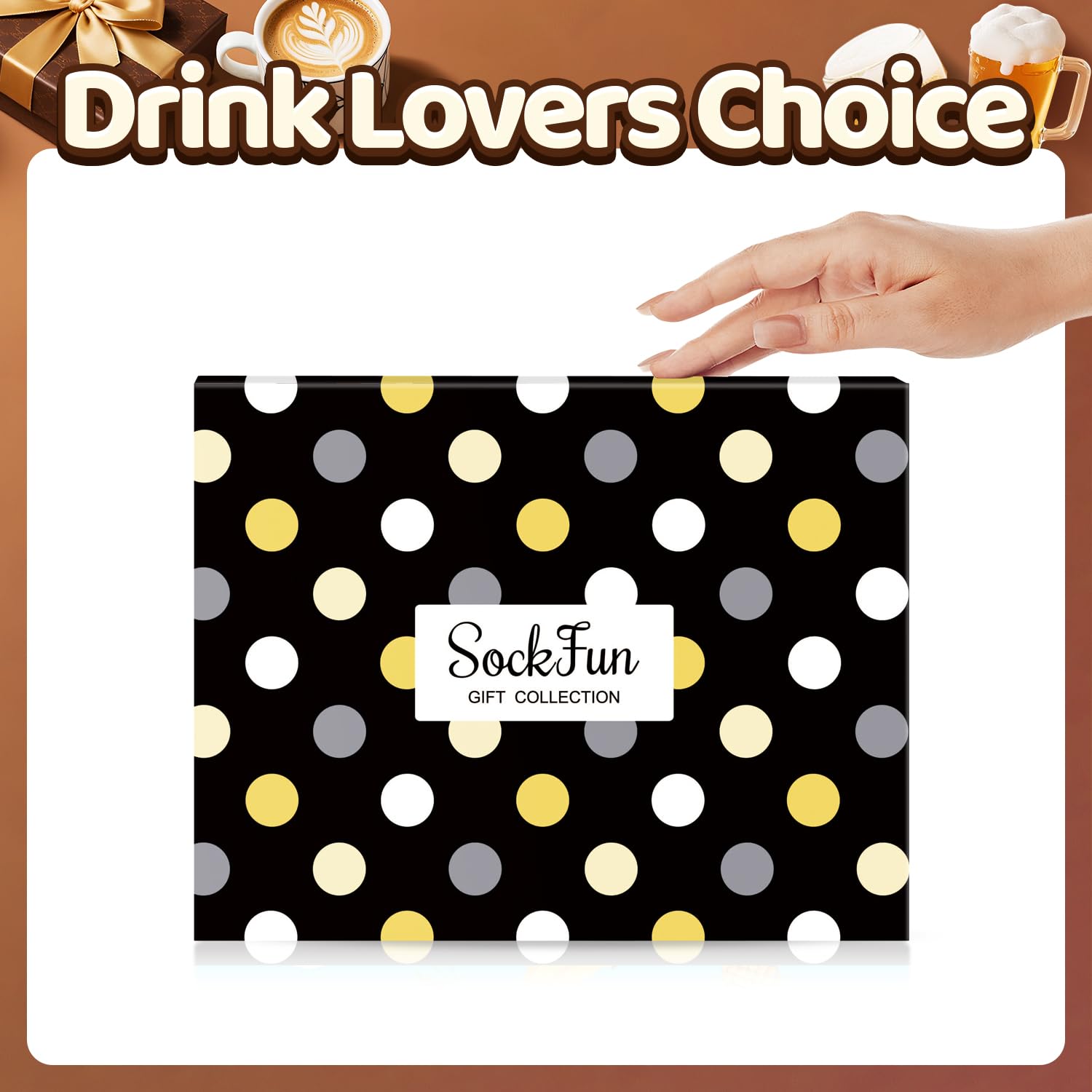 sockfun Drink Gifts for Men - Funny Margarita Socks for Drink Lover