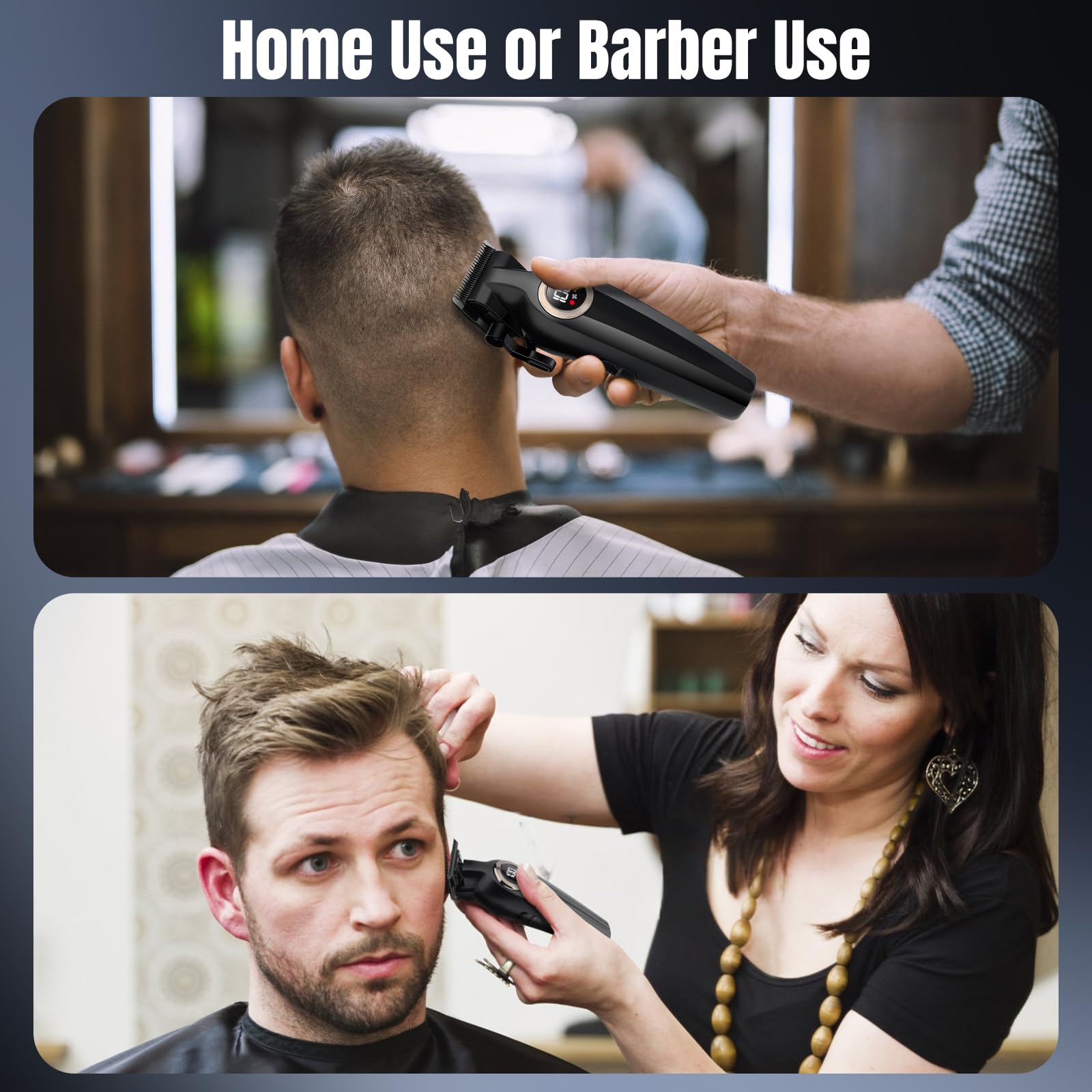 Suttik Professional Hair Clipper Set for Men with Trimmer and Shaver