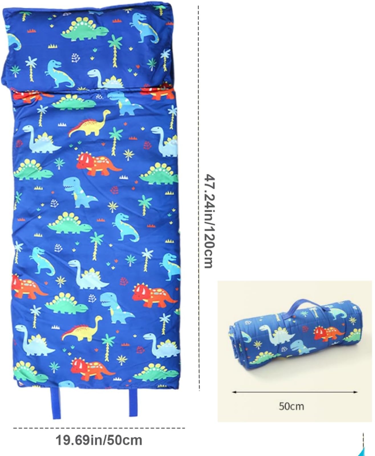 Tapis De Couchage Et Sieste Avec Oreiller Et Couverture Thermique Pour École Maternelle Et Garderie - Sac De Sommeil Portable Pour Enfants