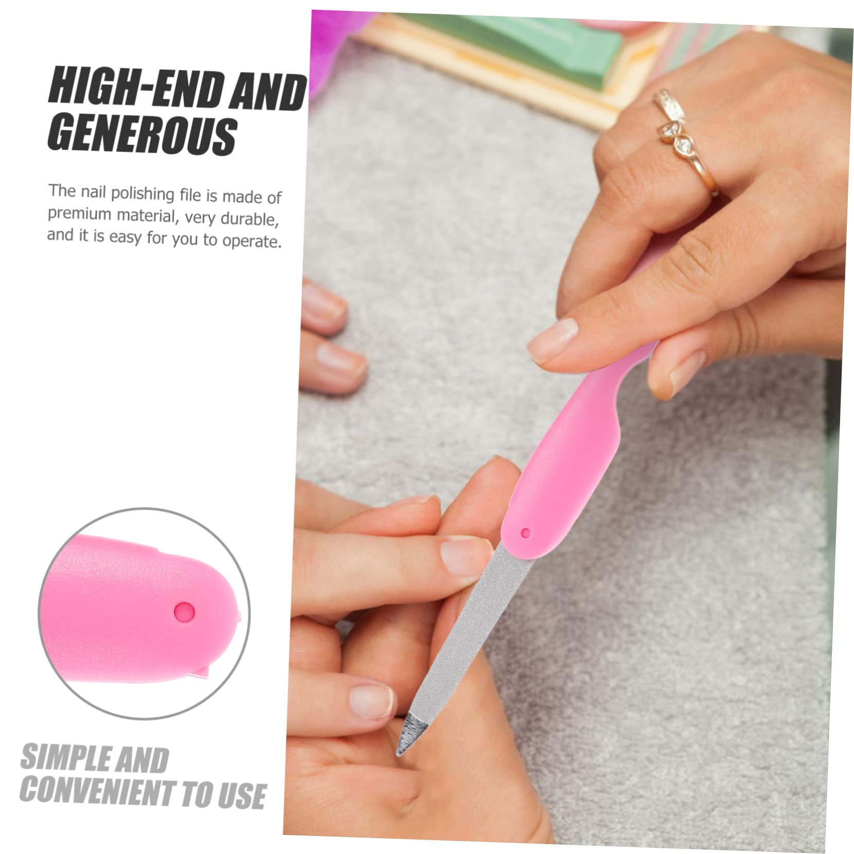 Healeved 30piezas Limas De Uñas Plegables Herramienta De Manicura y Práctica Para Pulido De Uñas Casa y Salón Para Retocar y Suavizar Bordes