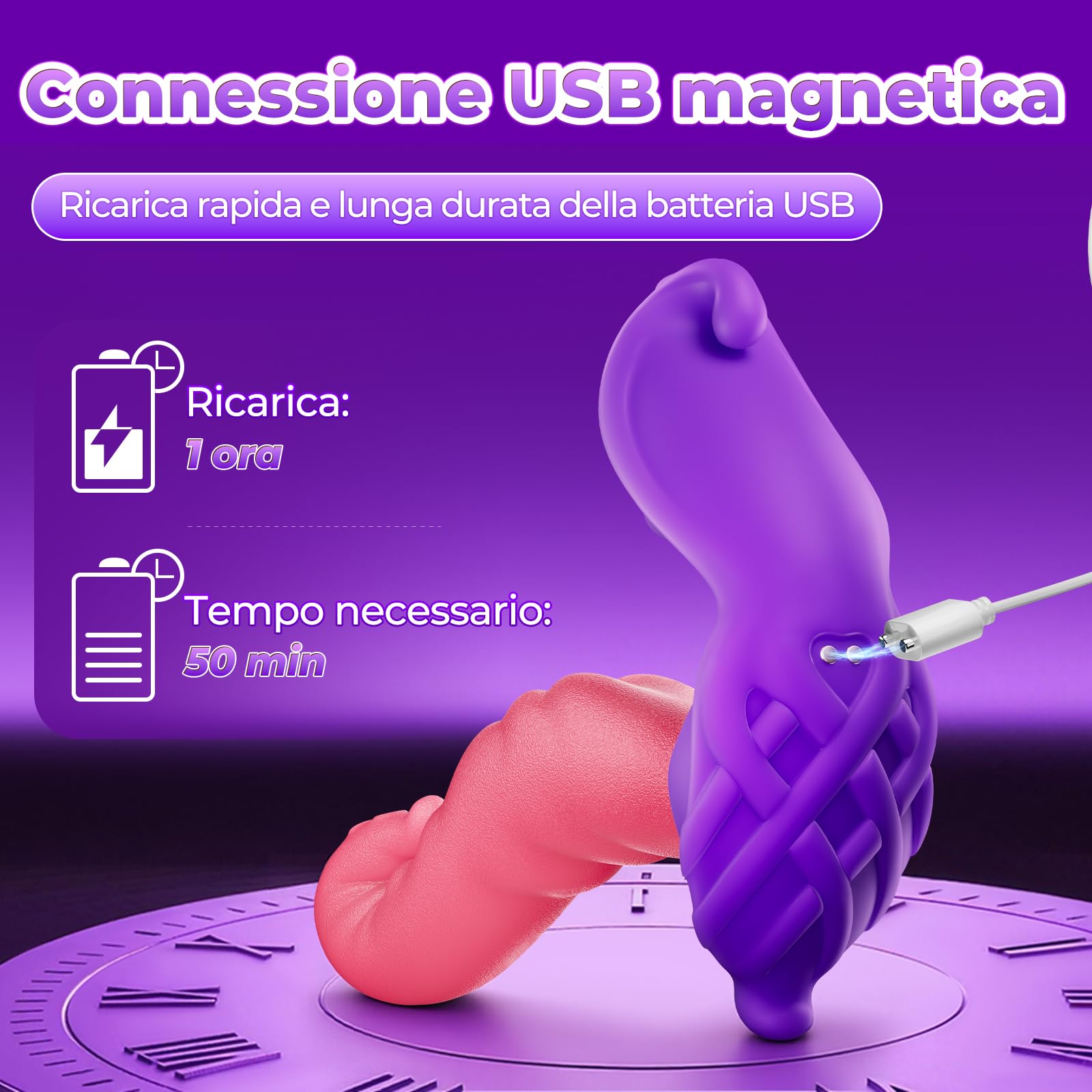 Vibratore per Masturbatore Uomo, Stimolazione Prostatica per Uomini con 5 Funzioni di Urto Peristaltico e 8 Vibrazioni, Plug Anale Dilatatore Donna, Vibratore Anale per Uomini e Coppie Sex Toys