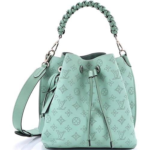 Louis Vuitton, Pre-Loved Muria Bucket Bag Mahina Leather, Blue