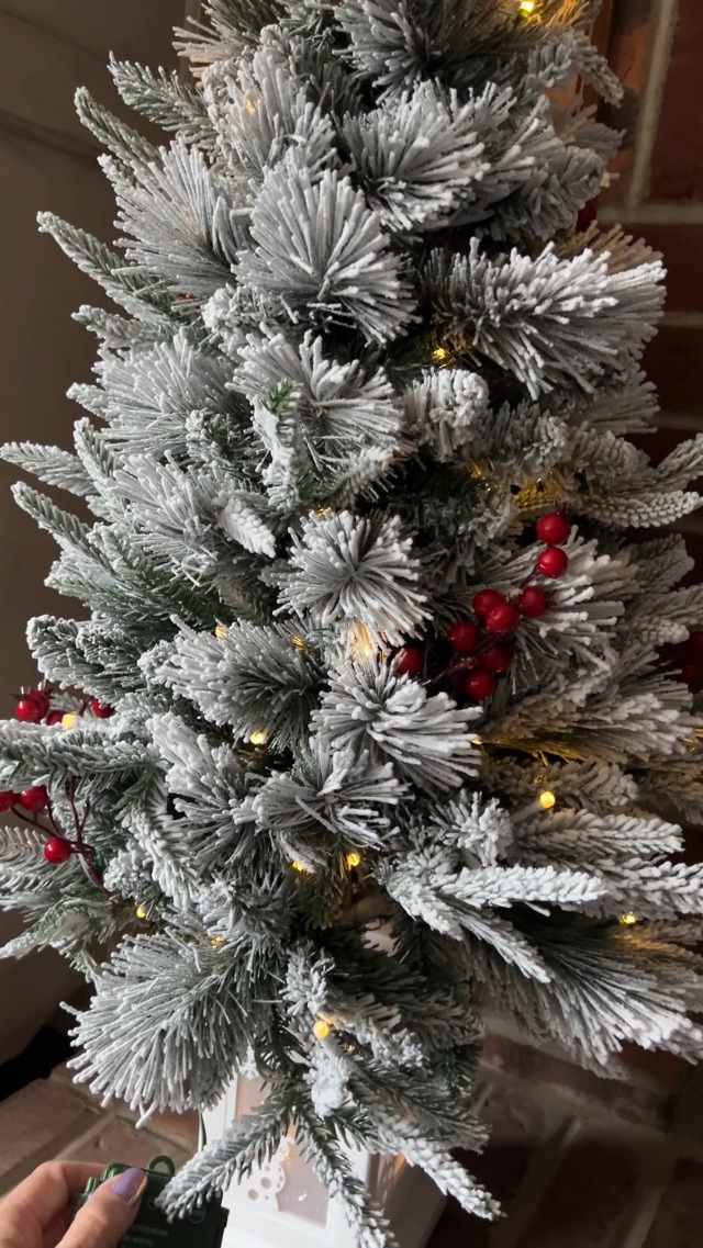 Watch 3FT Prelit Christmas Tree with 78 Warm Lights & Red Berry ...