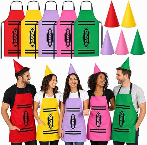 Crayon Costume for Adults, Halloween Cosplay and Group Party Dress