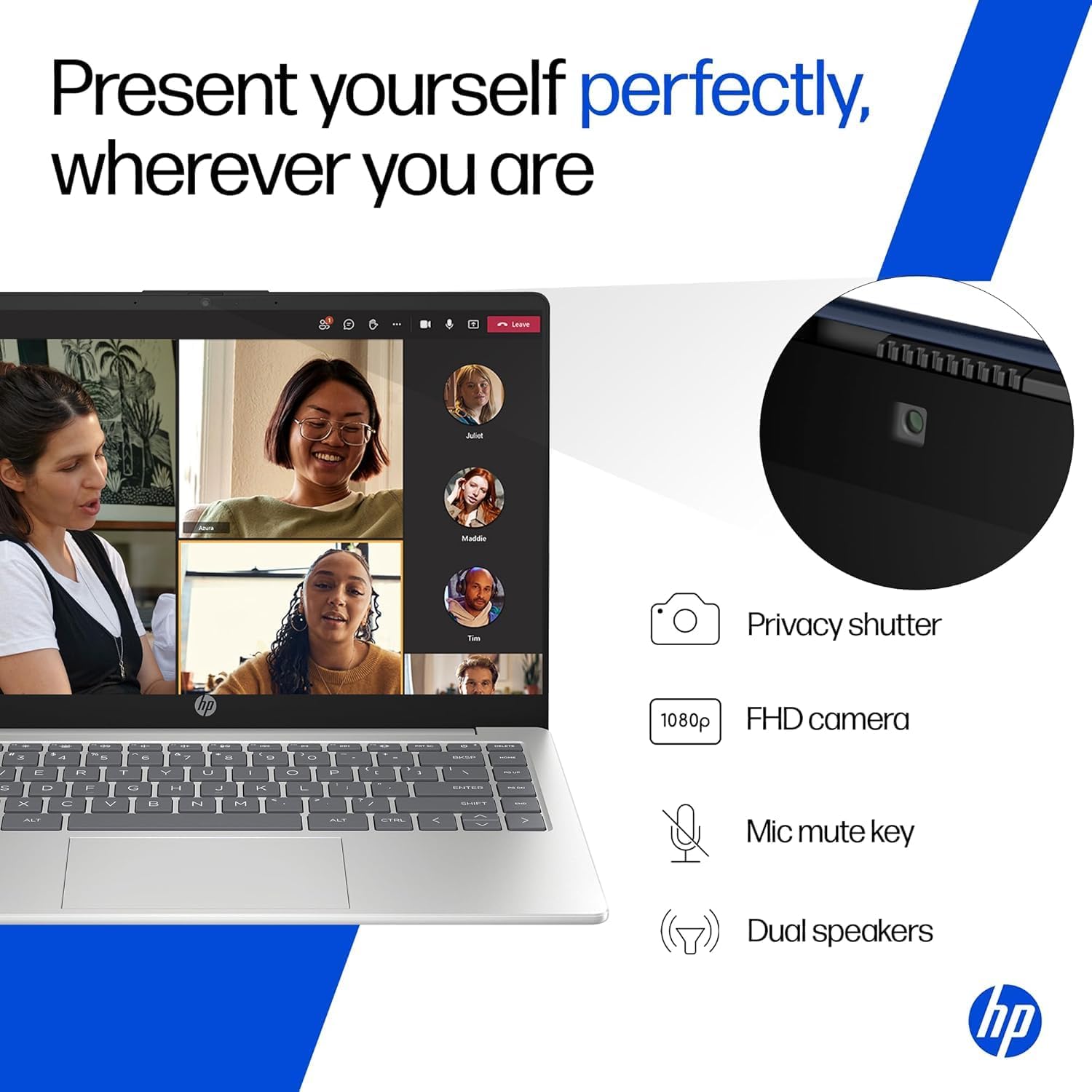 HP Premium EP Series (Intel 13th Gen Core i7-1355U, 16GB RAM, 512GB SSD, Win 11, MS Office 2024, Backlit KB, FHD Camera, 14''/35.6cm Anti-Glare Micro-Edge Display, Lightweight 1.4kg, Silver) EP0159TU — Amazon image 7