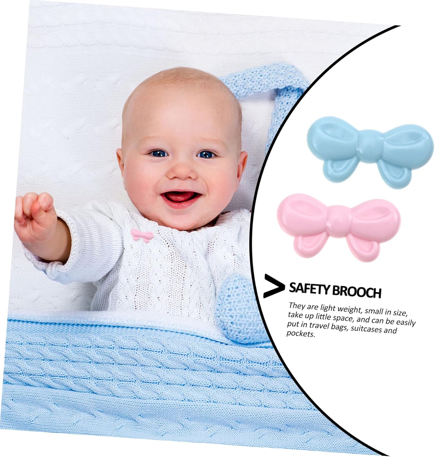 12pcs Cartoon Safety Pin for Newborn Diapers Clothing Lightweight Portable Diaper Buckle Sewing Pins for Boy Girl Adults