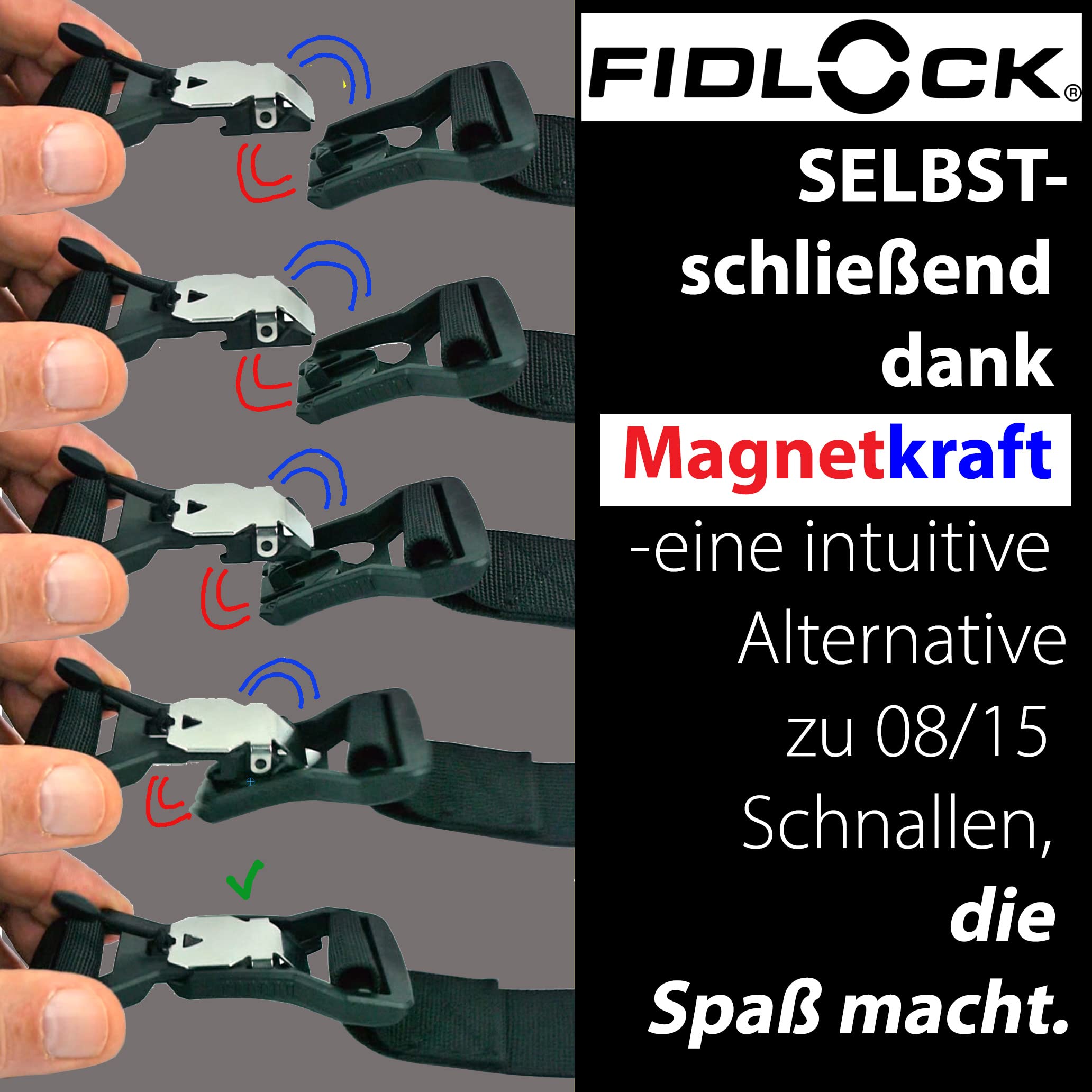 Tragegurt Babyschale mit Fidlock Magnetverschluss und Anti-Rutsch-Schulterpolster, bis zu 60 kg belastbar
