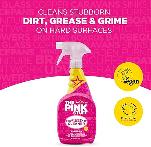 Miniatura 5 de Stardrops - The Pink Stuff - Miracle Cleaning Ultimate Bundle - Pasta, spray multiusos, spray de espuma de baño y limpiador de crema - Ideal para