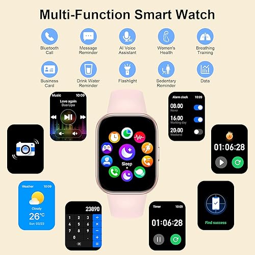 Miniatura 9 de Smart Watch for Women with Bluetooth Call/Answer,1.75" Fitness Watch with Pedometer Heart Rate Sleep Monitor Step Counter Calorie 120+Sport Modes