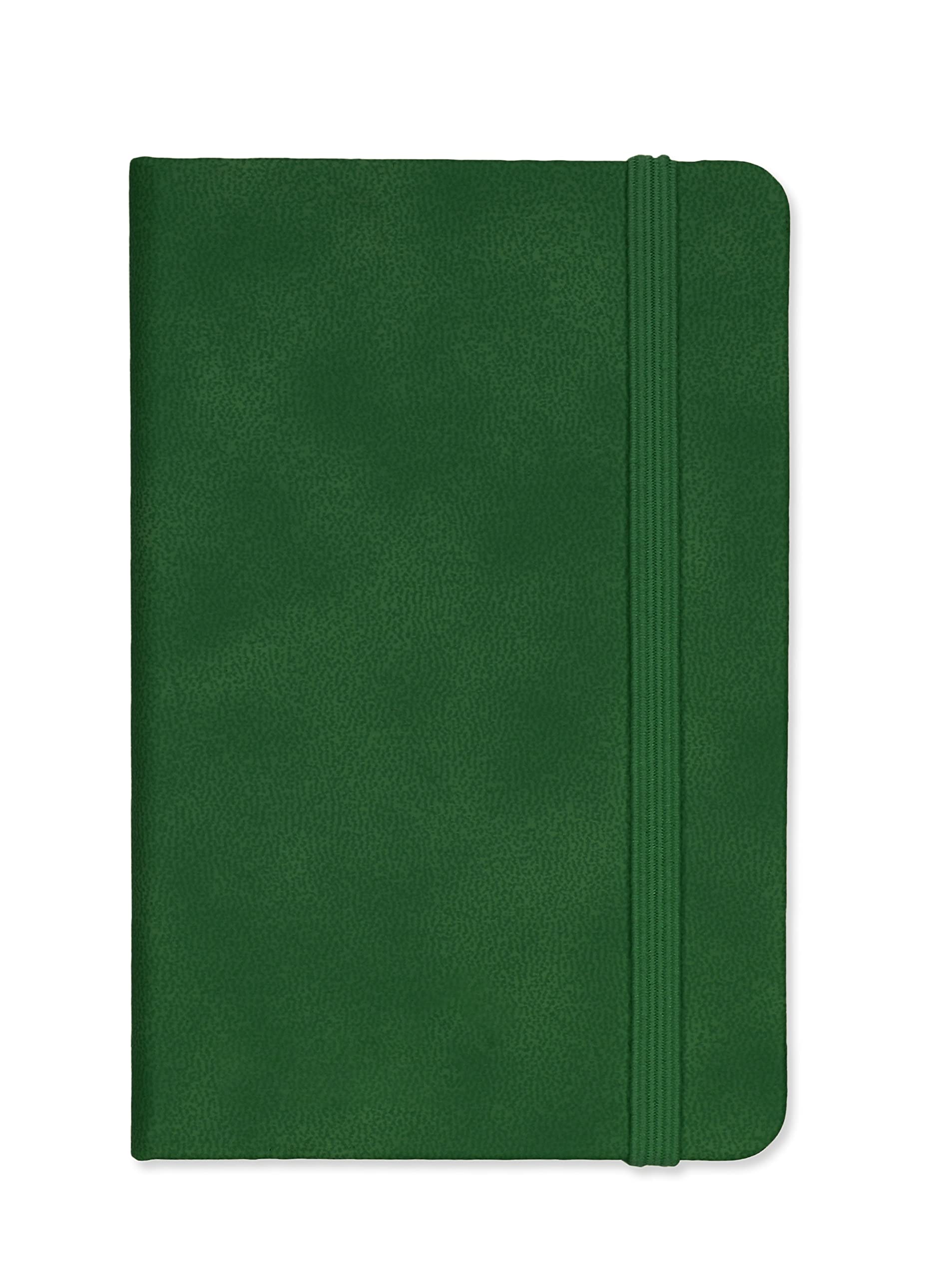 SilvineA6 Executive Hardback Notebook/Journal Green. 160 Lined Pages of 90gsm Premium Ivory Paper