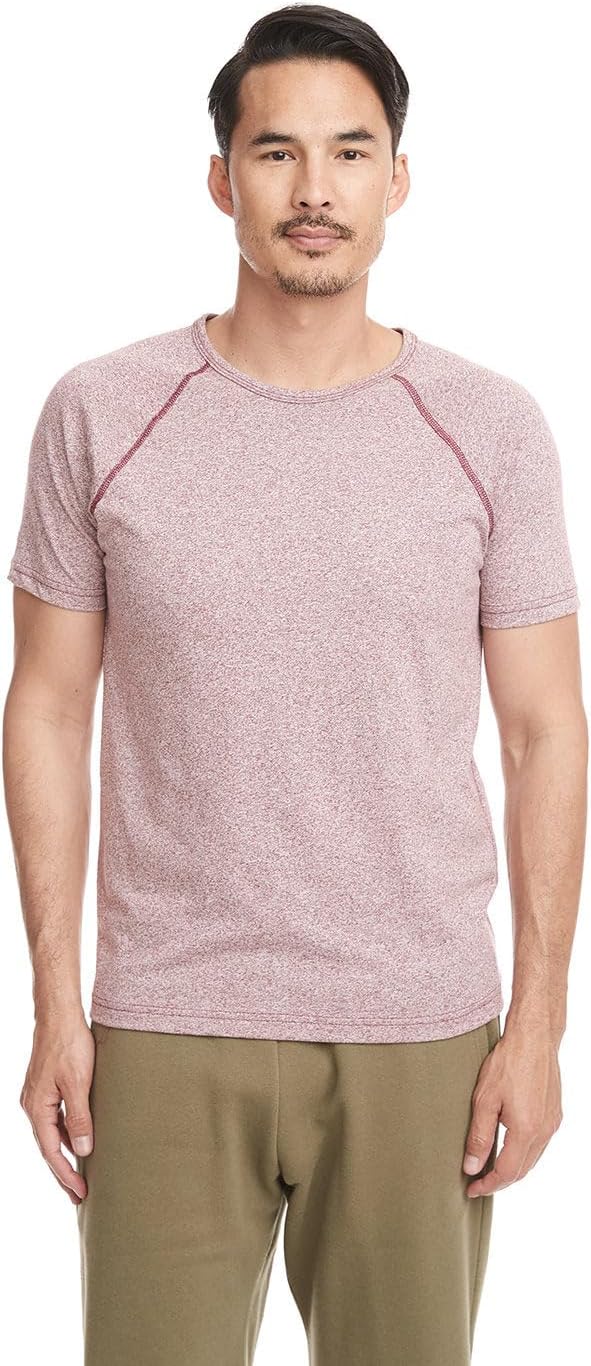 Next Level Mock Twist Raglan Crew (Light Maroon) (S) : Next Level