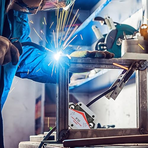 Miniatura 22 de GUTIMORE - Imán de soldadura de 55 libras, 3 unidades, soporte magnético de flecha y abrazaderas, ángulo de sujeción de ángulo de 45, 90, 135