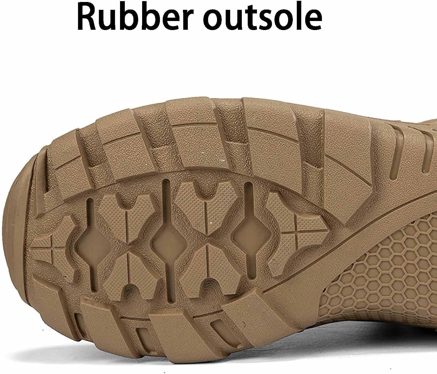 CLSQLXYJZC Men's Waterproof Hiking Work Boots, Water Proof Tactical Military Outdoor Desert Combat Boots with Sports Socks Durable Army Combat Boots