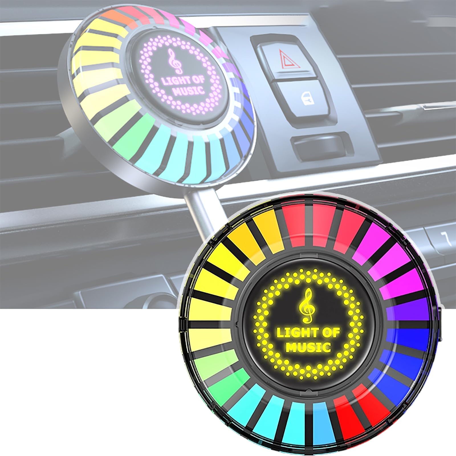 Magnetyczne oświetlenie otoczenia do samochodu Studebaker Commander Pickup, rytm muzyki do wentylacji samochodu, aktywowana głosem lampa do dekoracji wnętrz, kolorowy efekt świetlny 360°