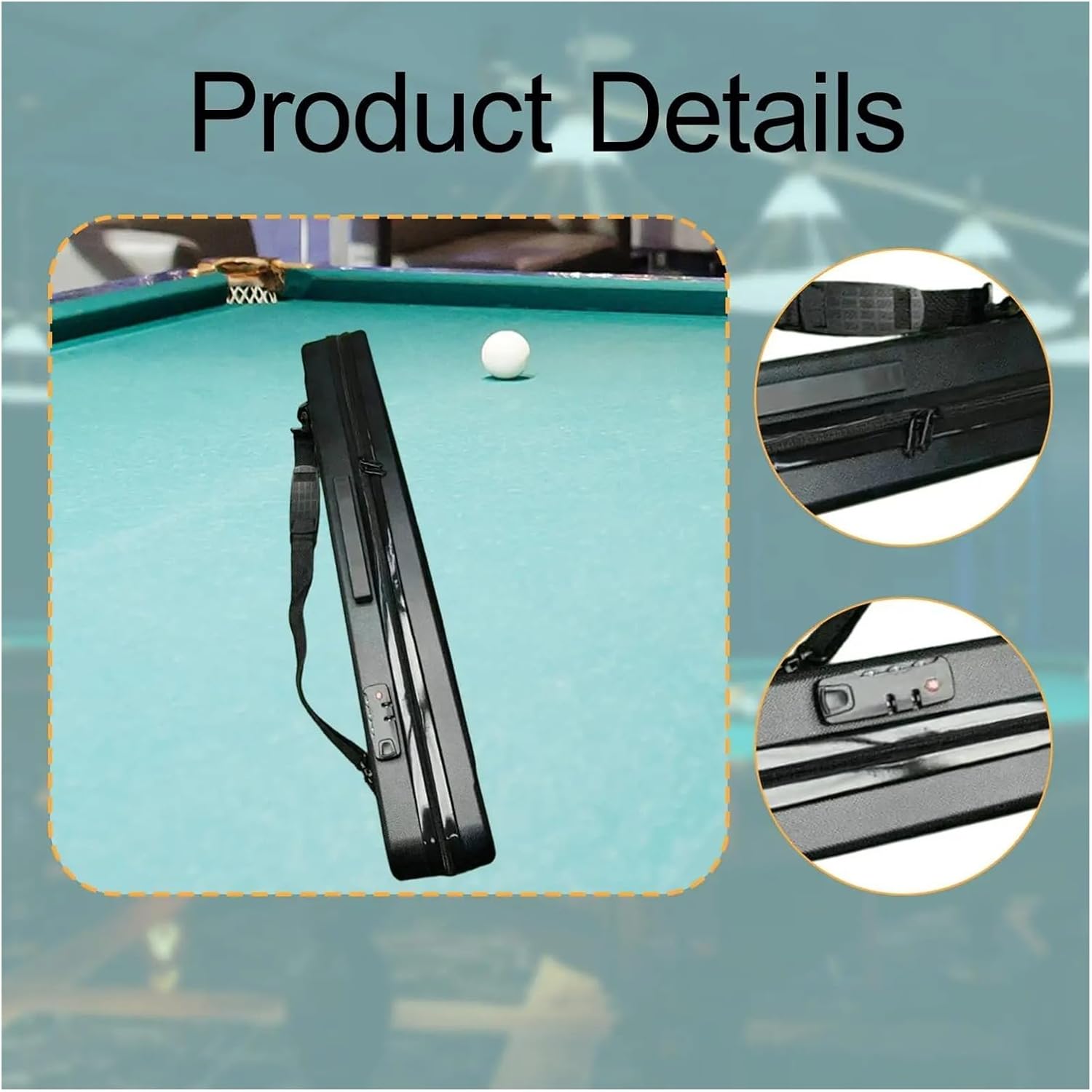Billiard Pool Cue Carrying Case Sticks Billiards Supplies Waterproof With Handle Bag