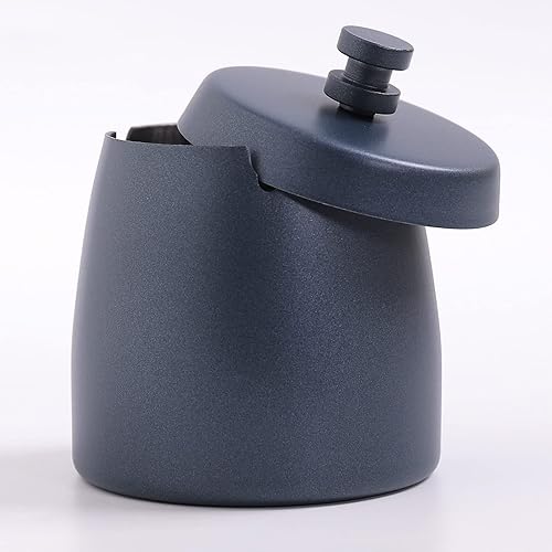 Miniatura 40 de Cenicero con tapa para cigarrillos, de acero inoxidable, sin humo, sin olor, resistente al viento, ceniceros para el hogar, oficina, mesa, exterior