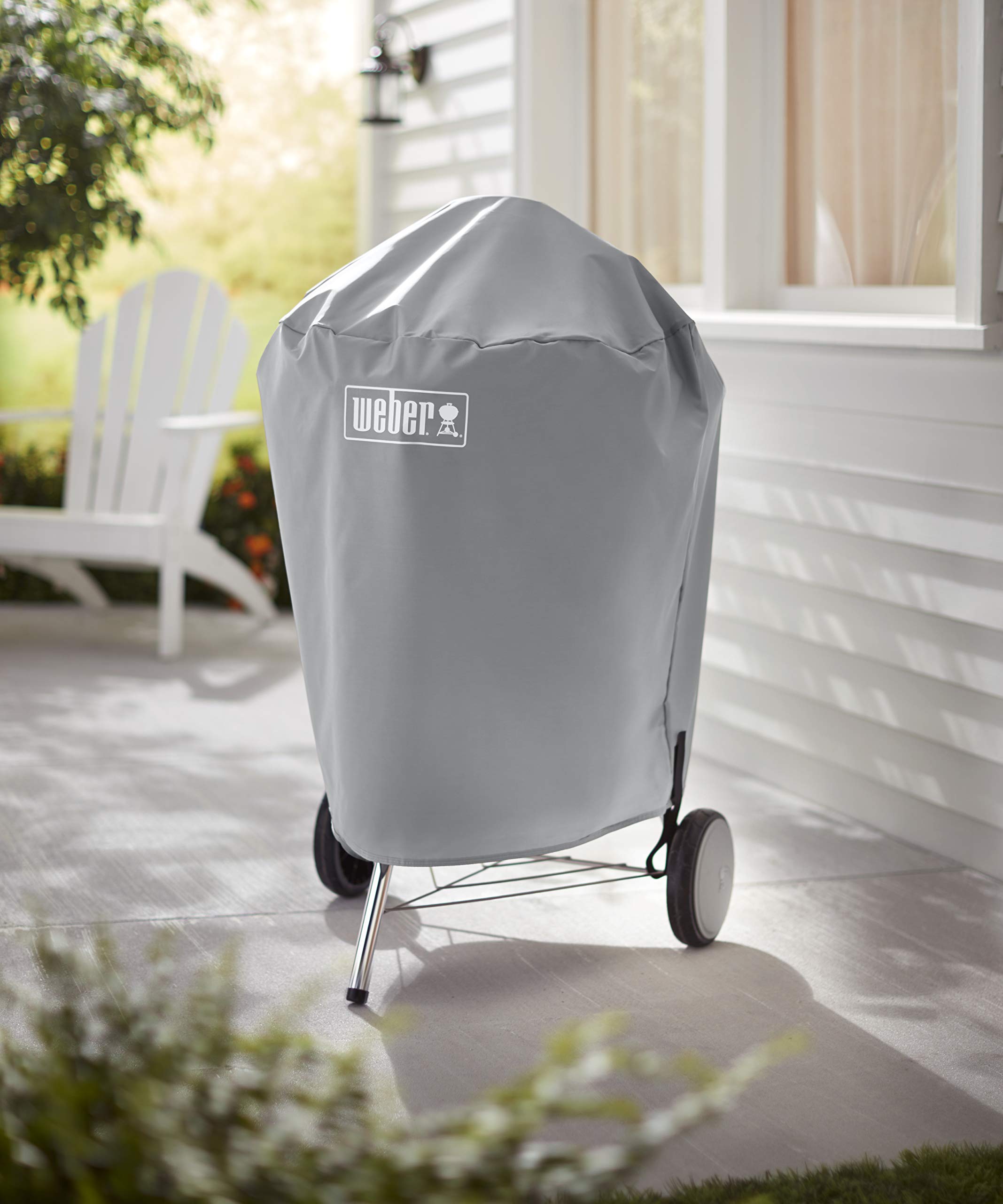 Weber 7176 Grill-Abdeckhaube für Holzkohlegrills mit einem Durchmesser von 57 cm, Grau, 15.9 x 22.7 x 3.8 cm (Packung mit 3)